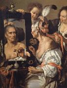 Bernardo Strozzi Woman at the mirror Sweden oil painting artist